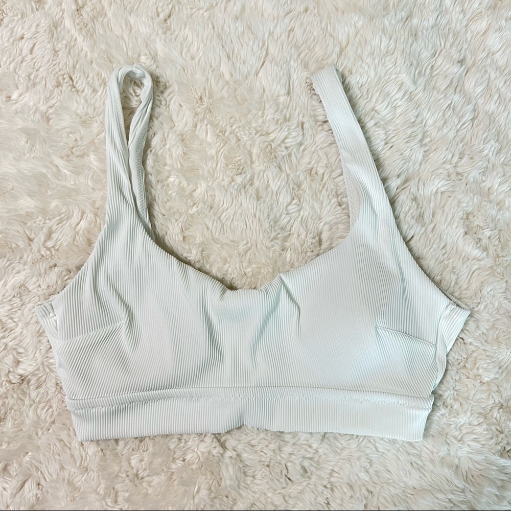 Aerie Ribbed Banded Wide Strap Scoop Bikini Top